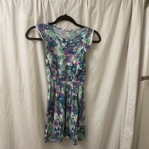 Green and Purple Dress w Ruffles